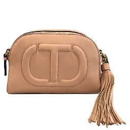 Pink Faux Leather Women Crossbody