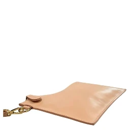 Pink Polyurethane Women Clutch