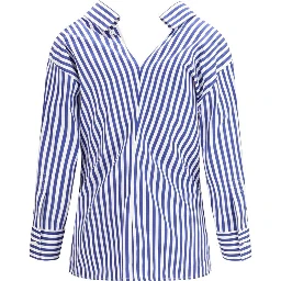 Blue Cotton Pattern Shirt