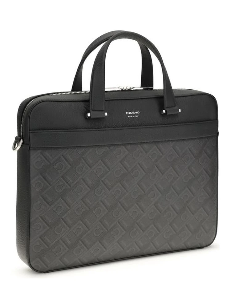 Gray Calf Leather Bos Taurus Briefcase alternative