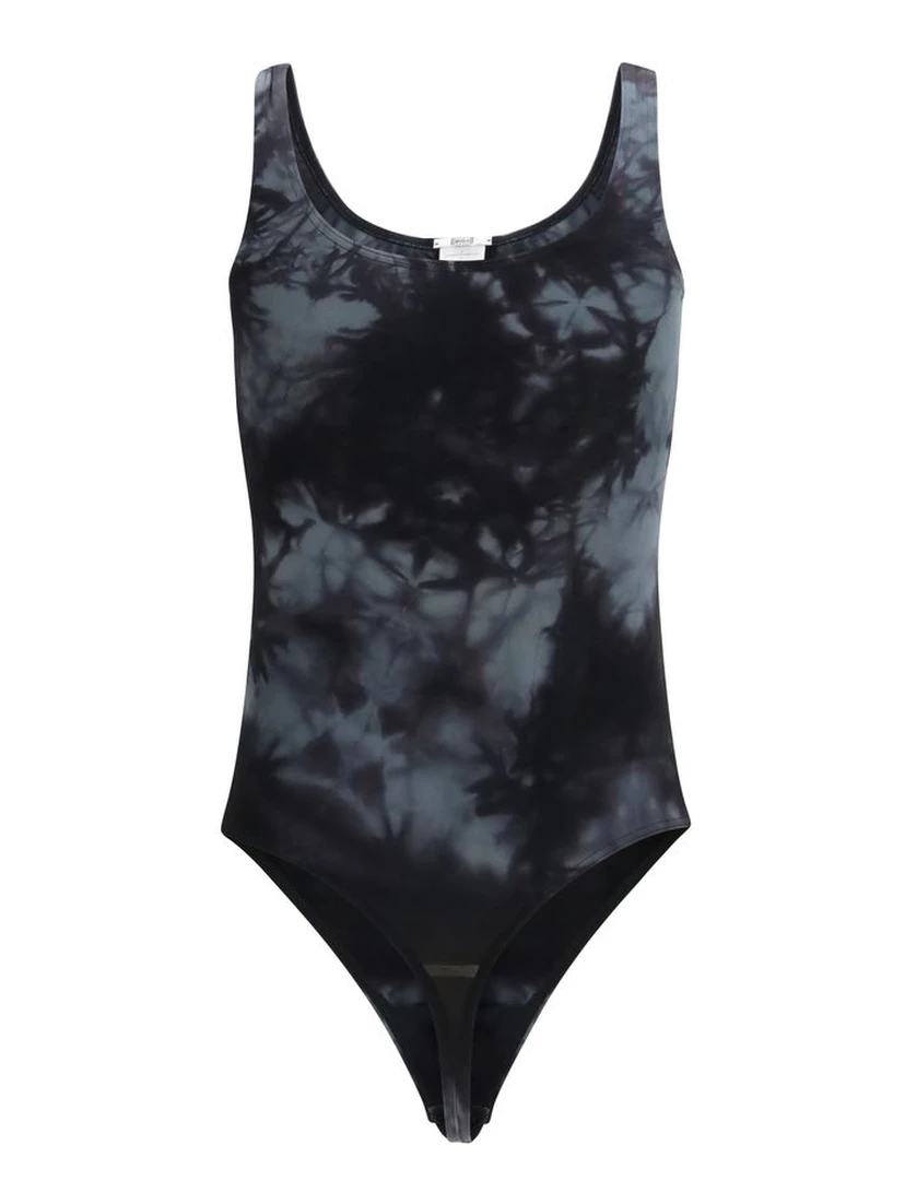Black Cotton Bodysuit