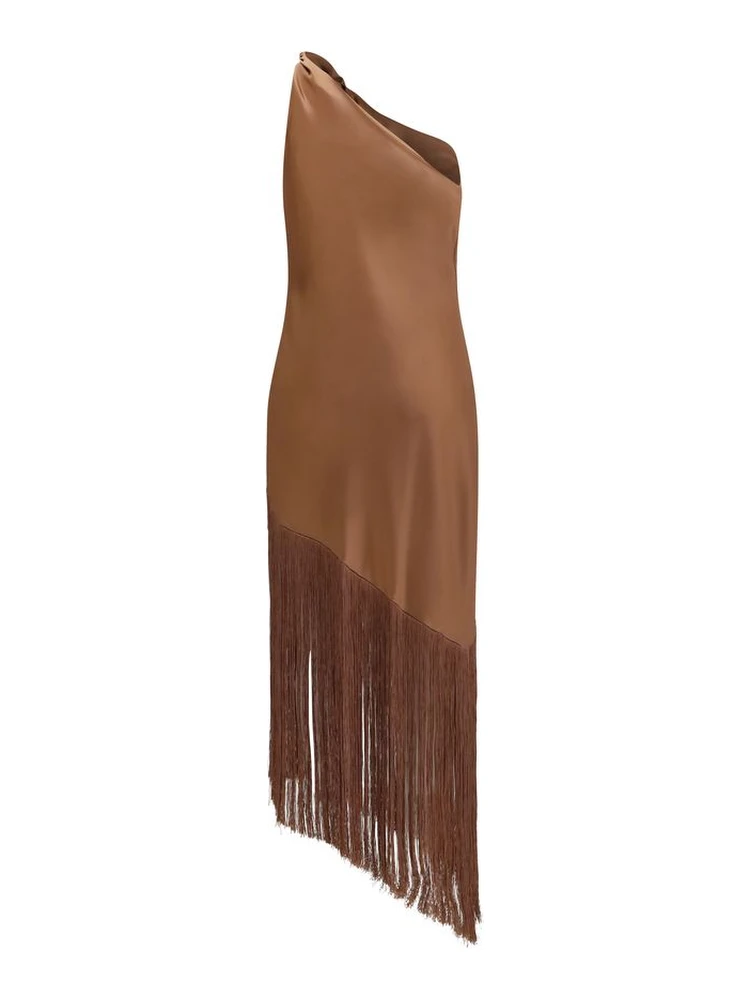Brown Polyester Cocktail Dress alternative