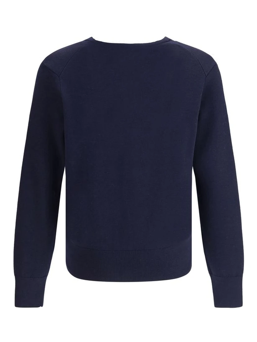 Blue Wool Cardigan