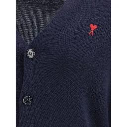 Blue Wool Cardigan