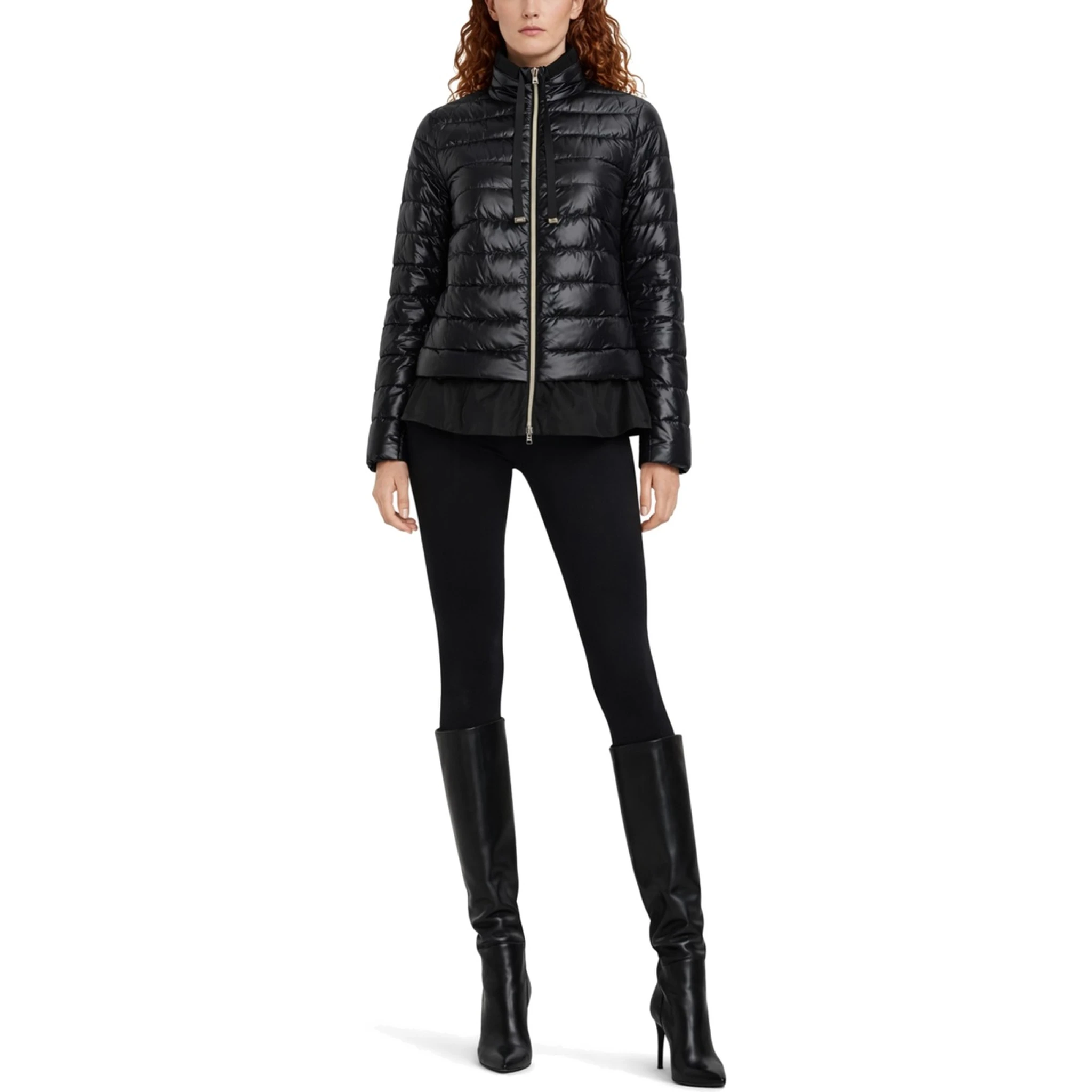DOWN JACKET WITH RUFFLES