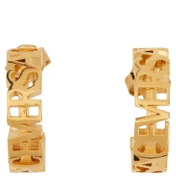 LOGO HOOP EARRINGS
