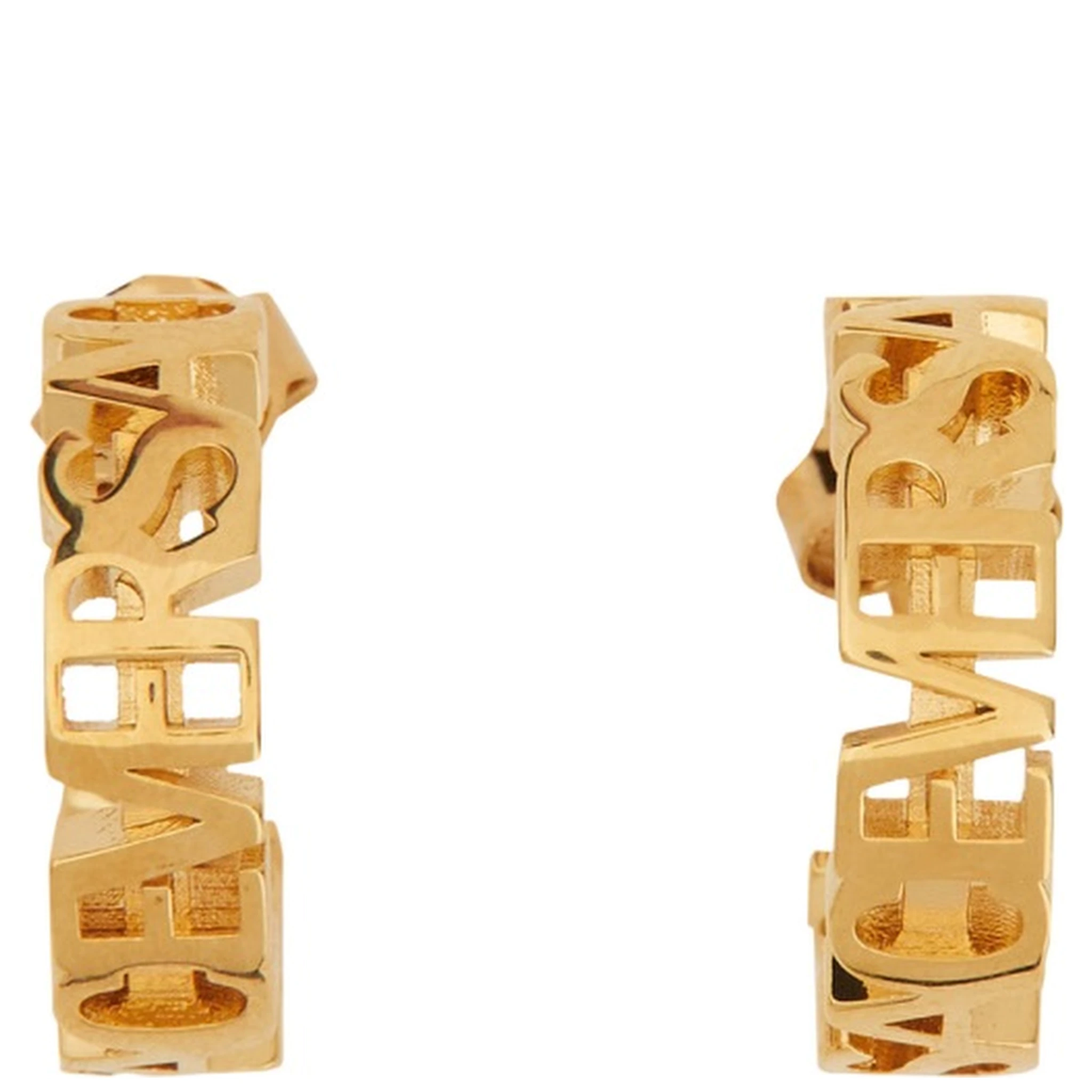 LOGO HOOP EARRINGS