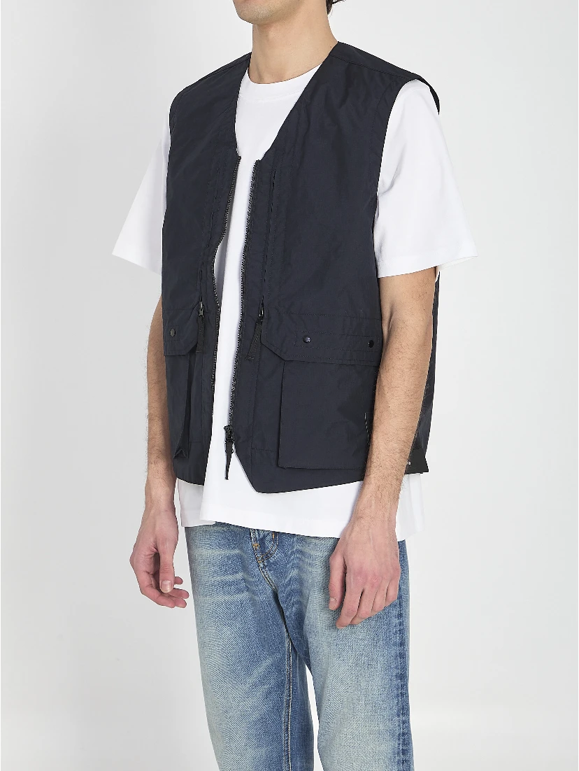 Metal Lamina Poly ripstop vest