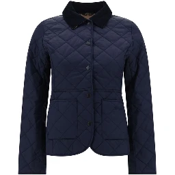 Blue Polyester Coat