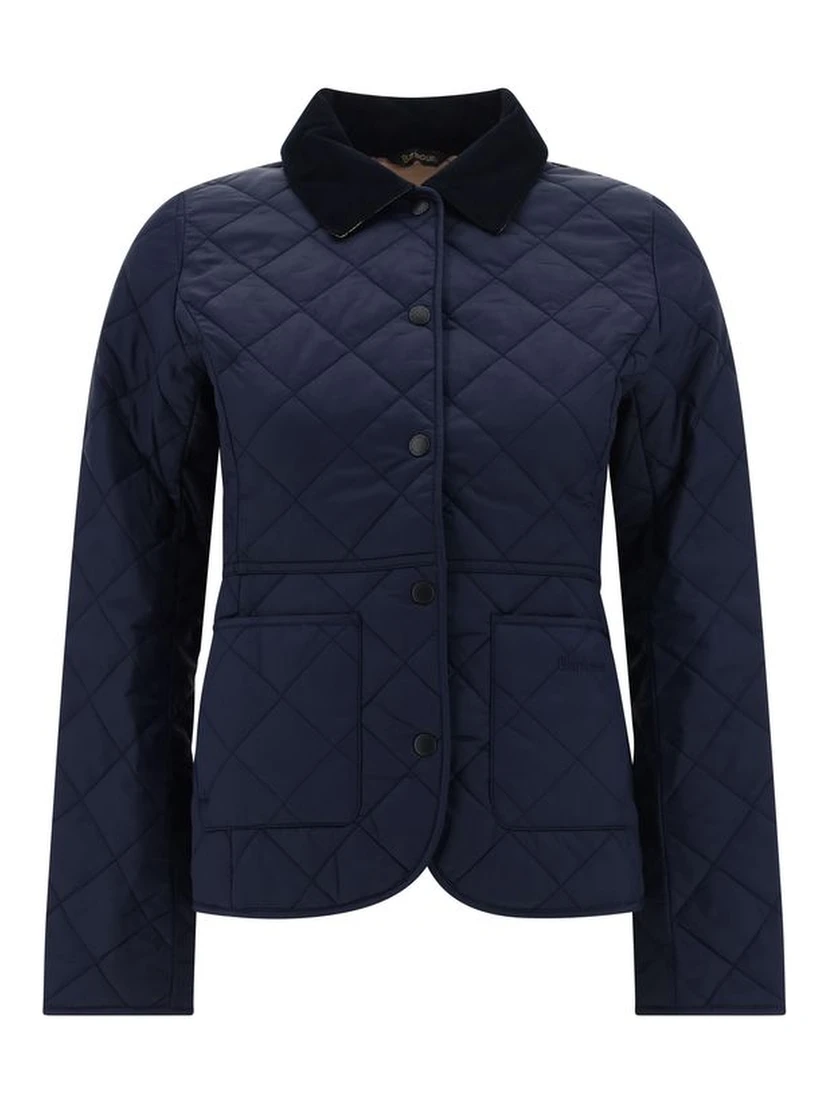 Blue Polyester Coat