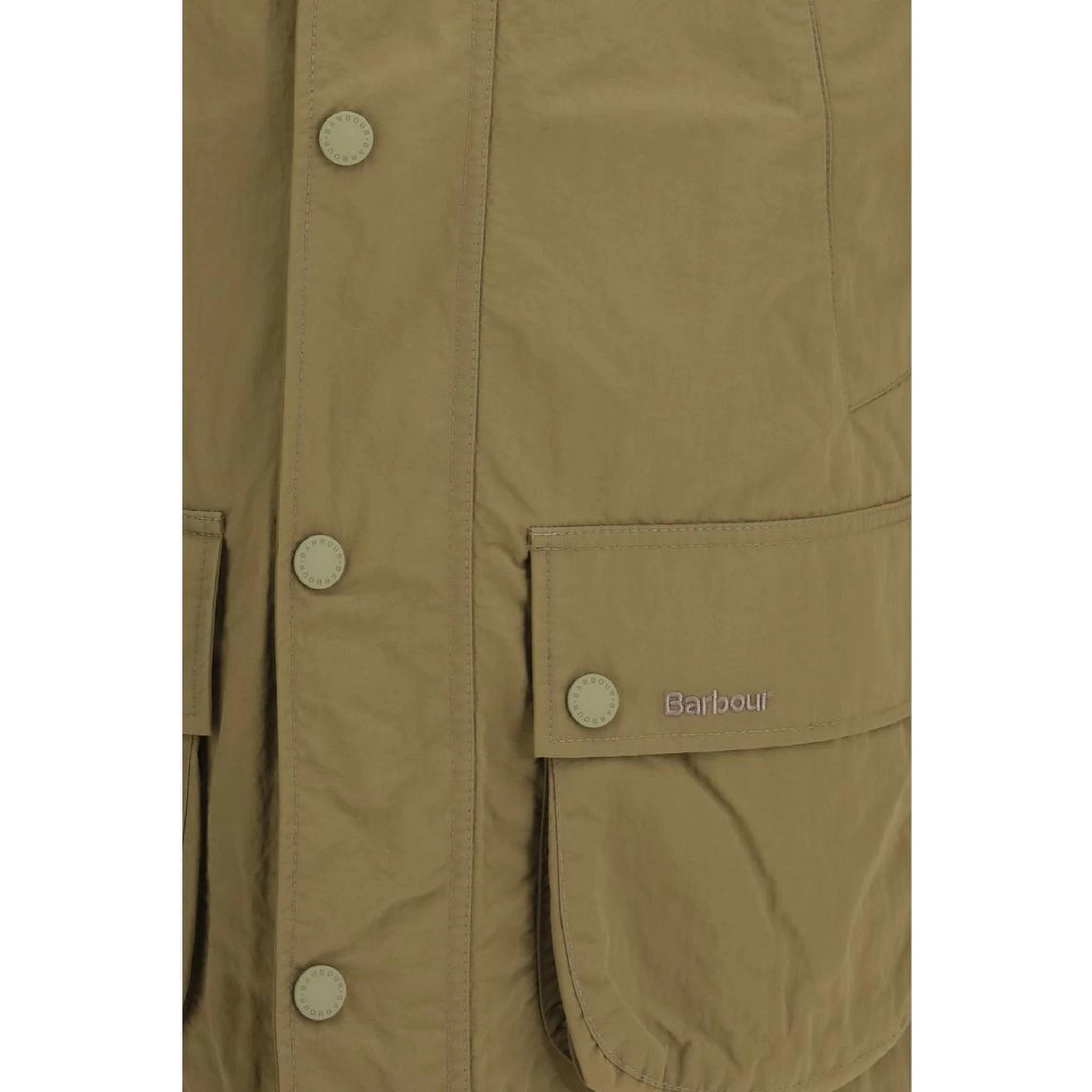 Beige Polyamide Rain Coat