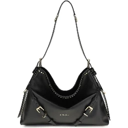 Black Calf Leather Bos Taurus Handbag