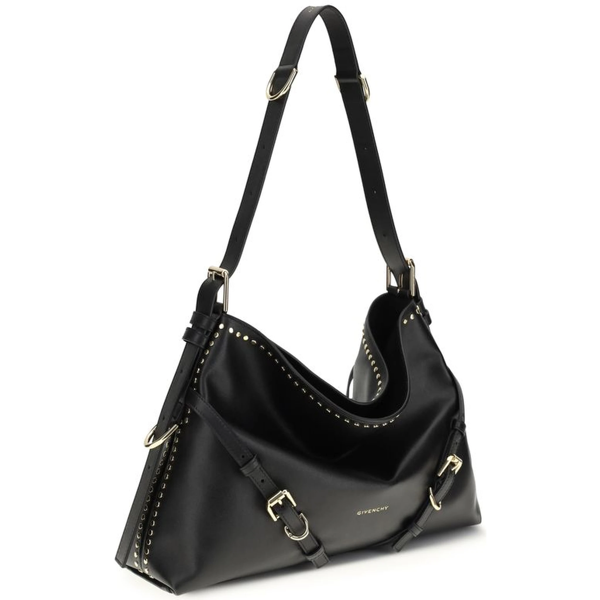 Black Calf Leather Bos Taurus Handbag