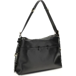Black Calf Leather Bos Taurus Handbag