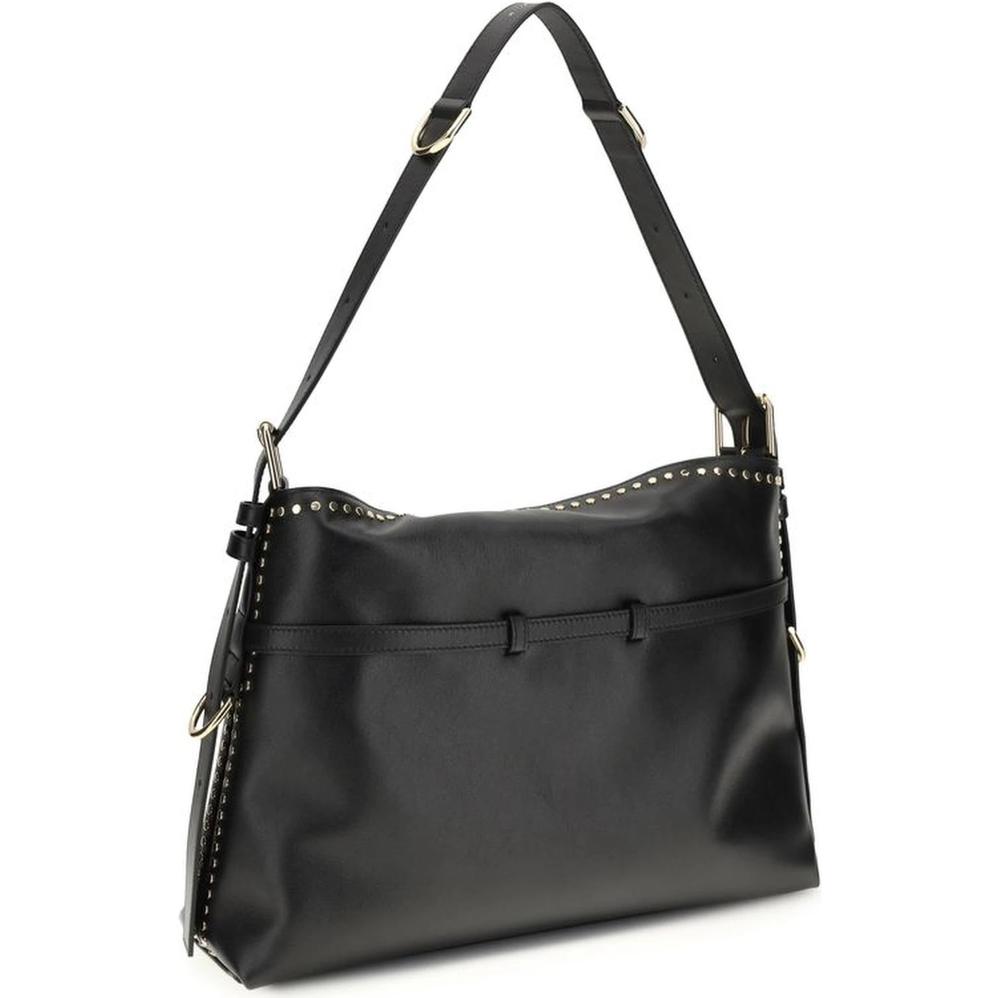 Black Calf Leather Bos Taurus Handbag