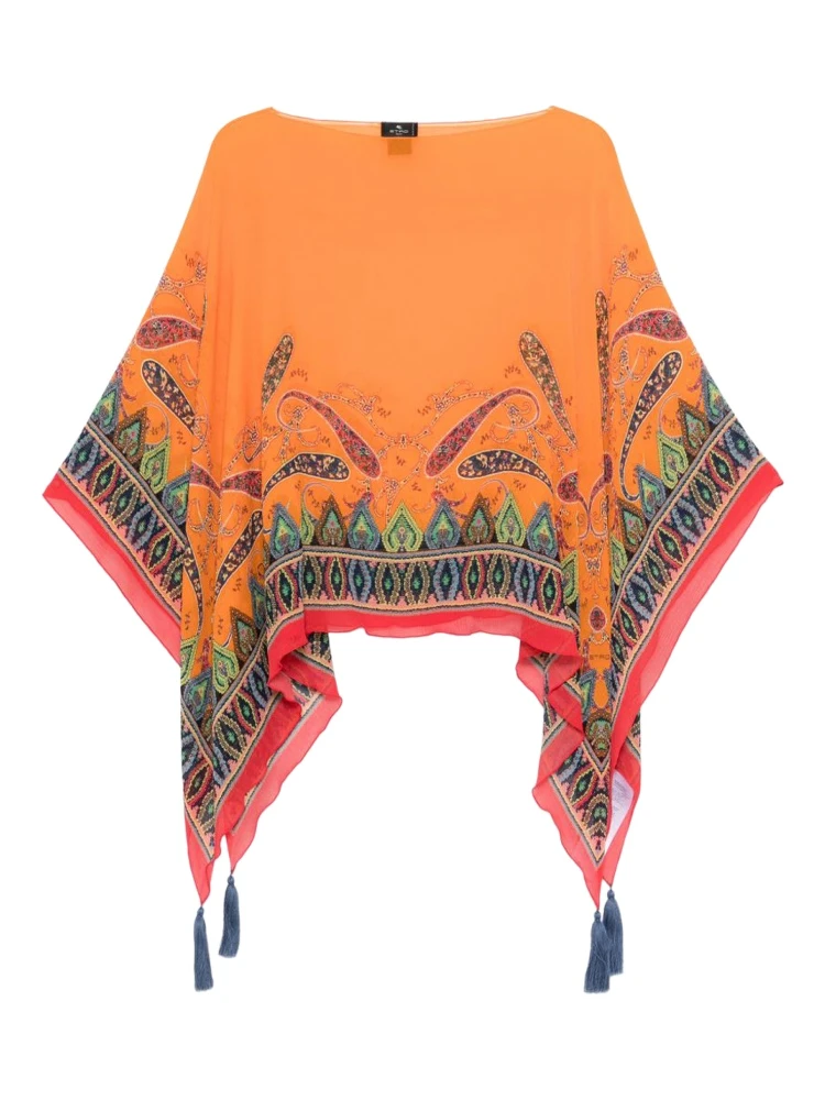 CAPE WITH PAISLEY PATTERN