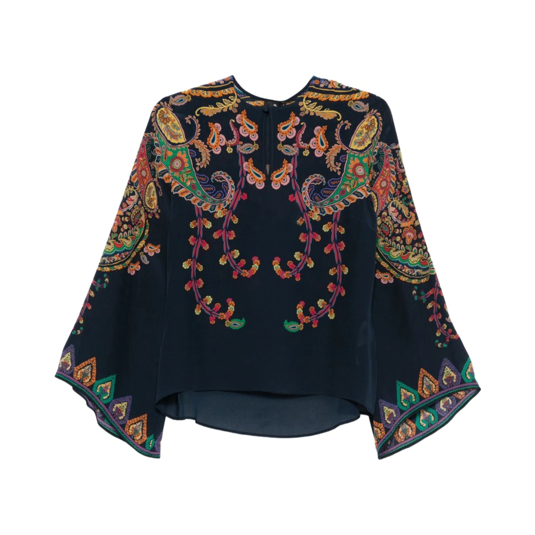 FLORAL PAISLEY PRINT BLOUSE