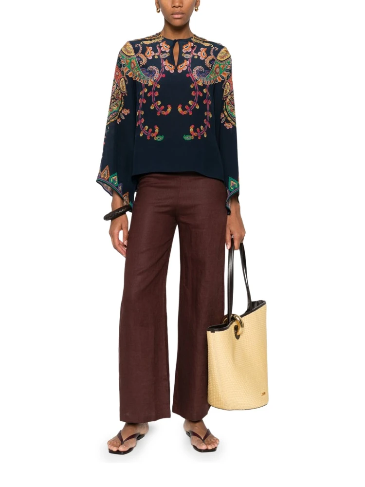 FLORAL PAISLEY PRINT BLOUSE alternative