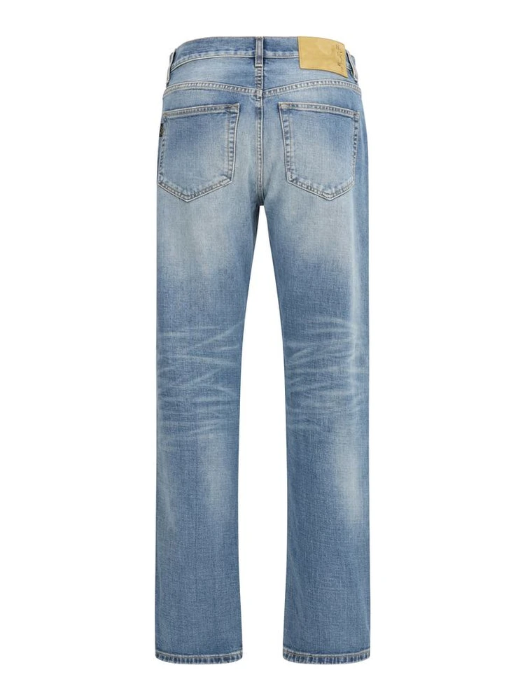 Blue Cotton Straight-Leg Jeans alternative