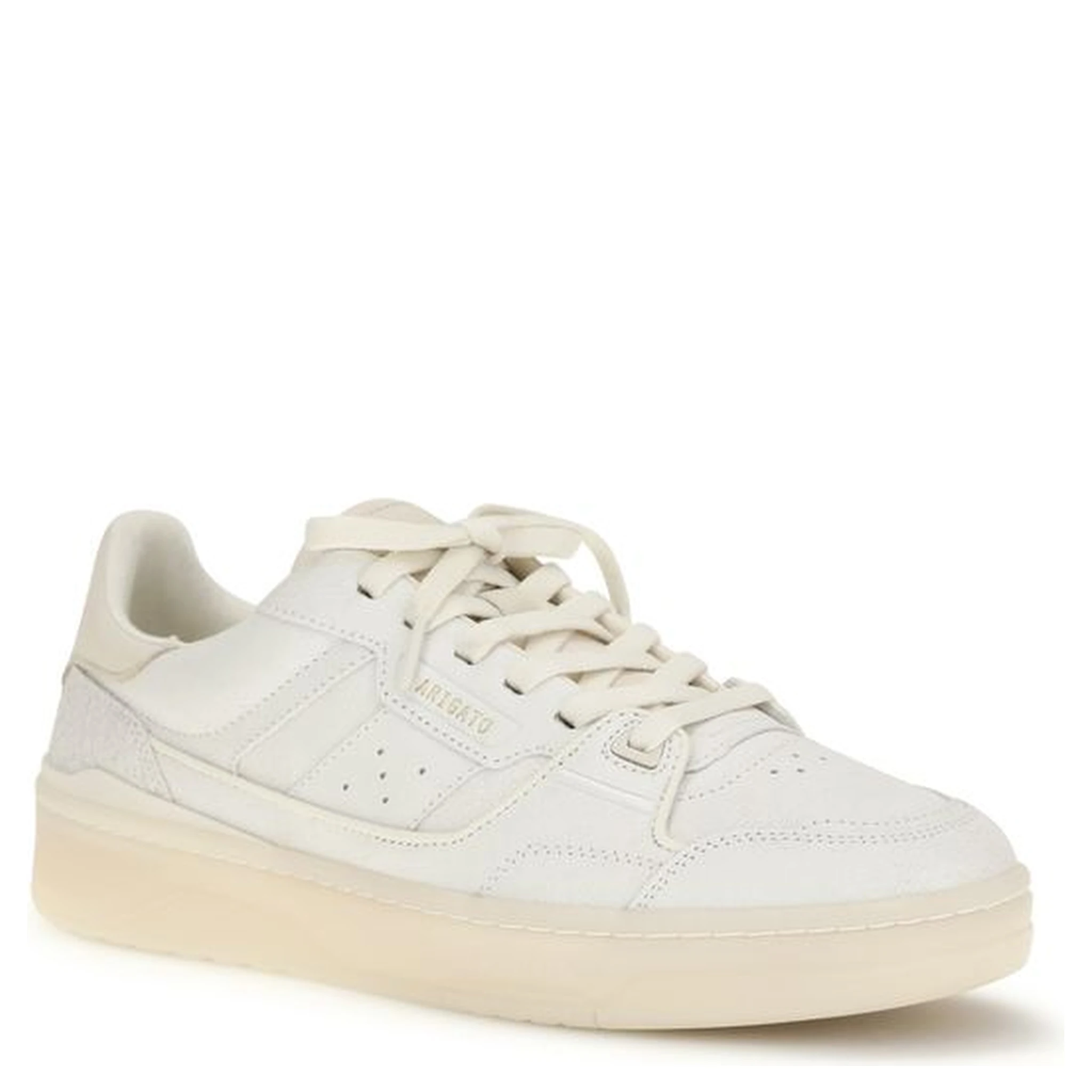 White Calf Leather Bos Taurus Low Top Sneakers