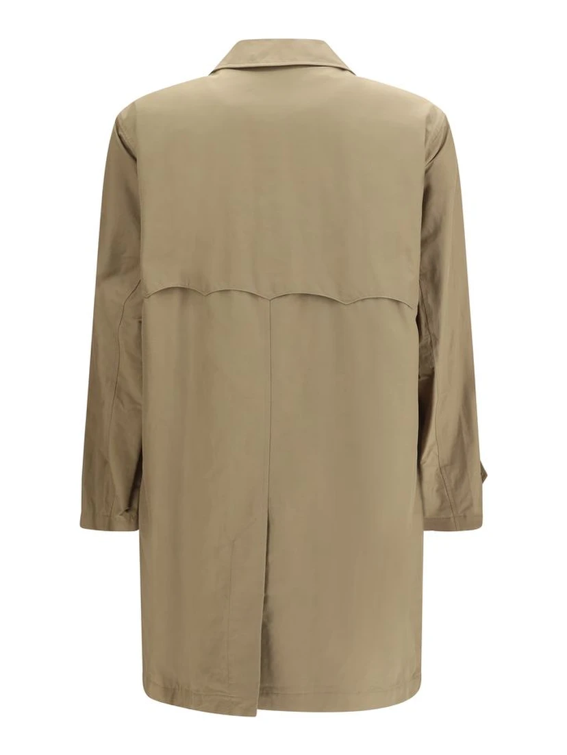 Beige Polyamide Trench Coat