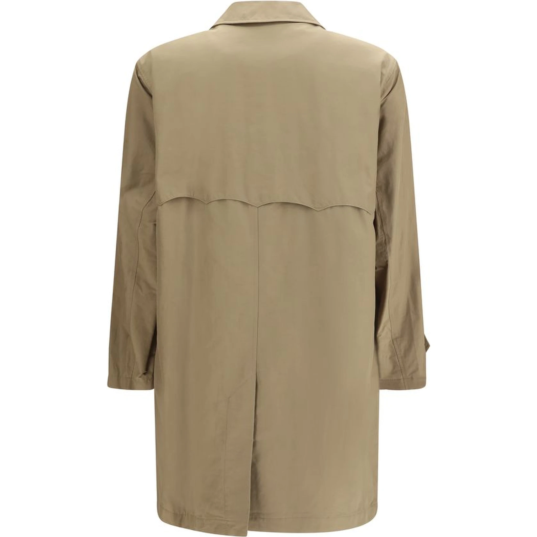 Beige Polyamide Trench Coat