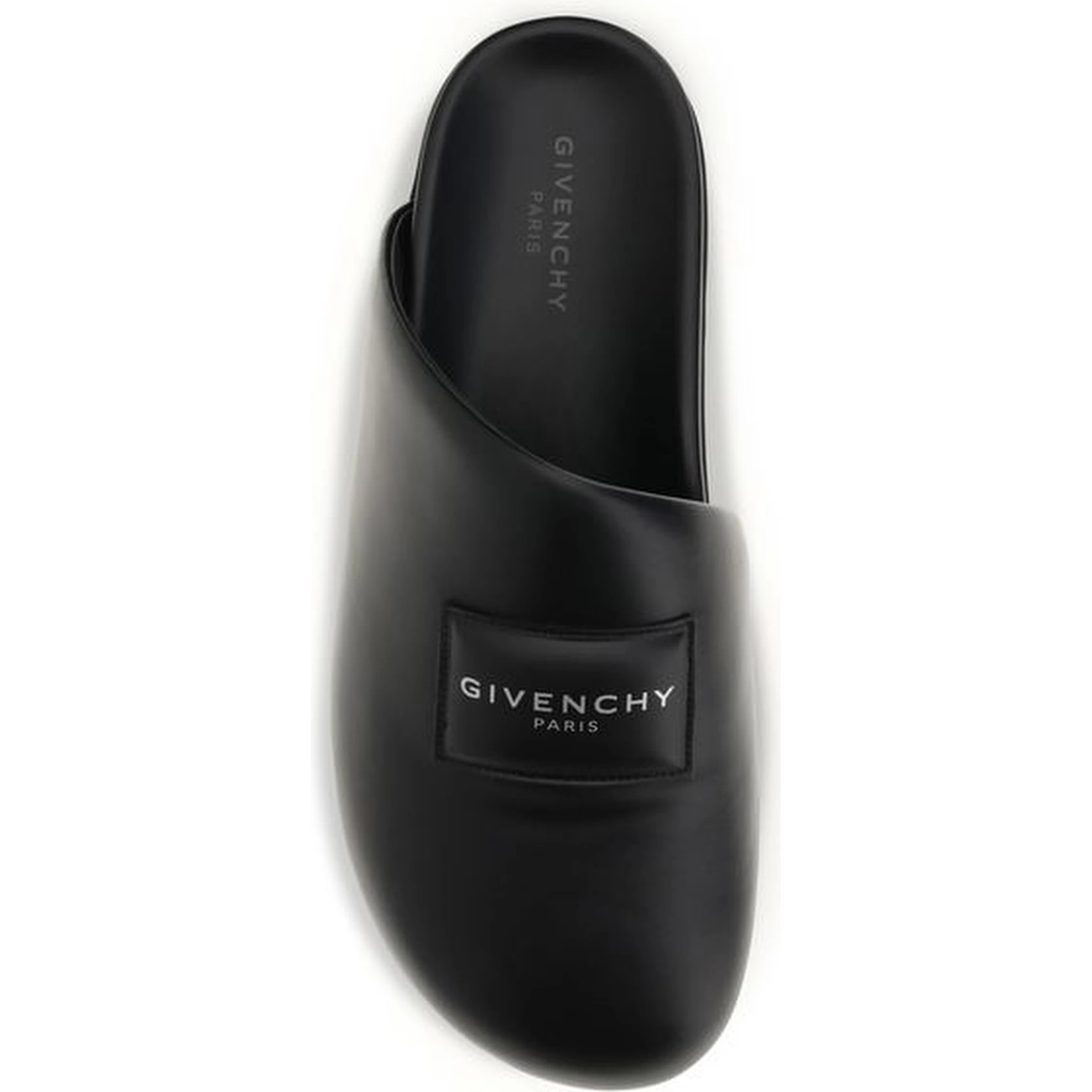Black Calf Leather Bos Taurus Mules