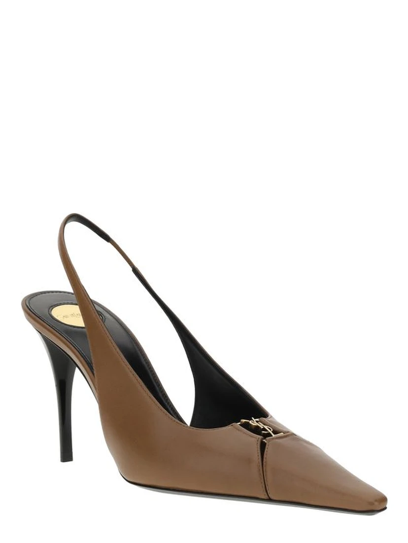 Brown Lamb Ovis Aries Aries High Heel Pumps