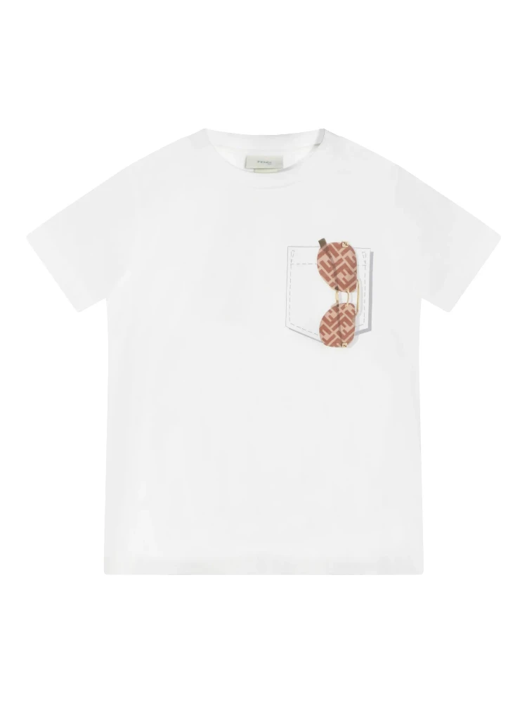 FENDI KIDS T-shirts and Polos White