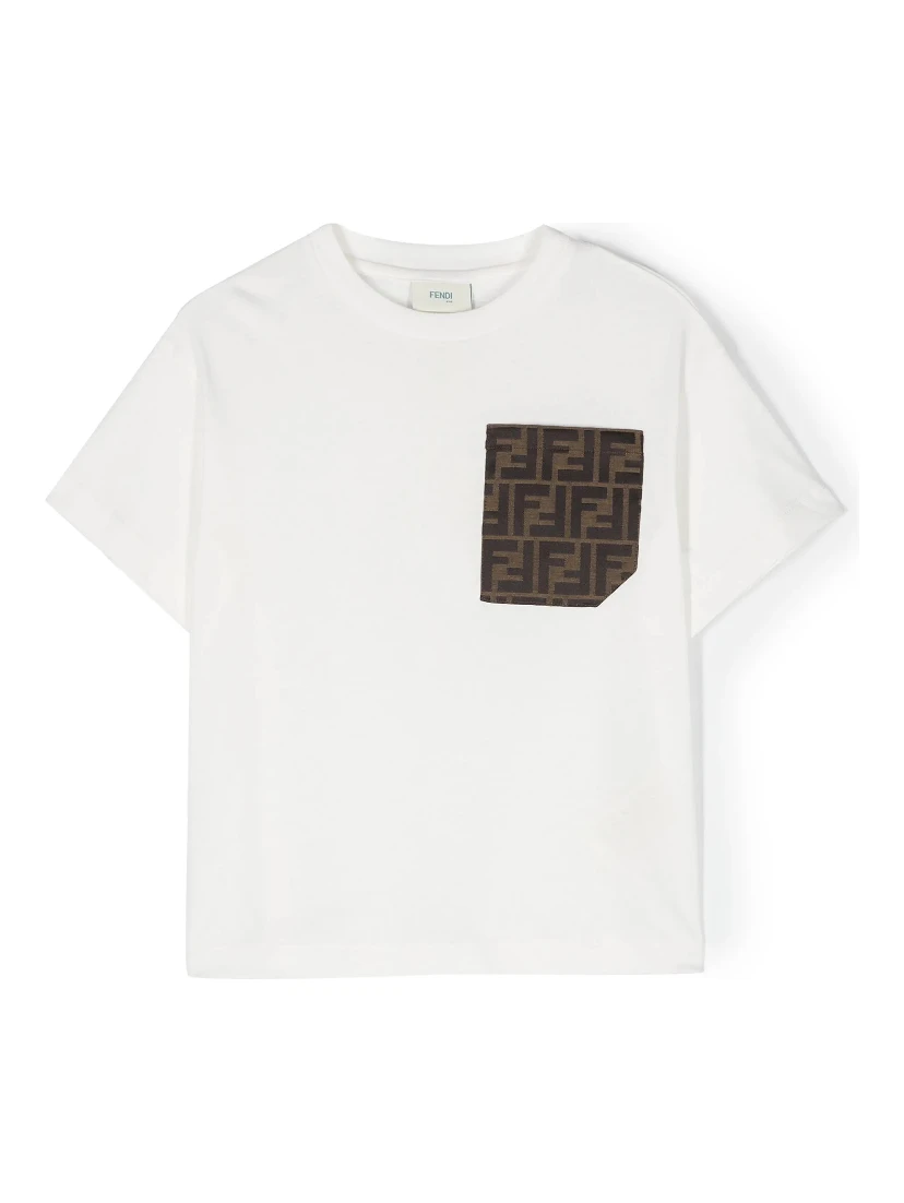 FENDI KIDS T-shirts and Polos White