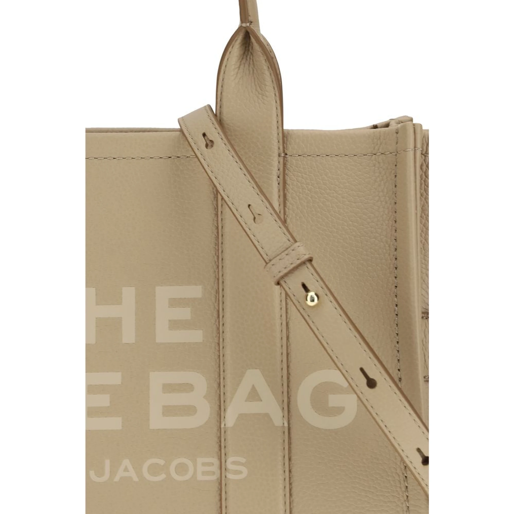 Beige Calf Leather Bos Taurus Handbag