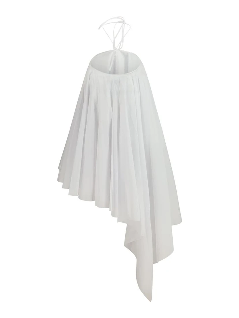 White Cotton Casual Dress