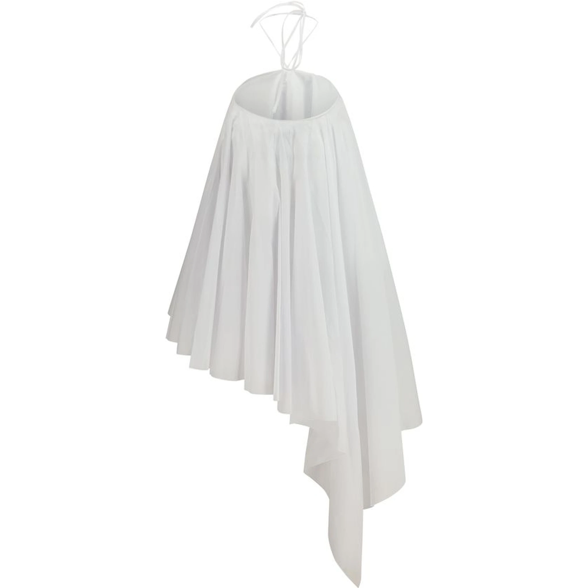 White Cotton Casual Dress