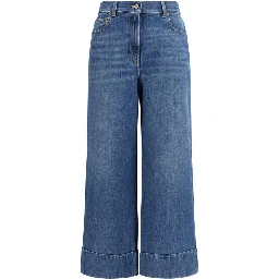Blue Cotton Jeans Denim