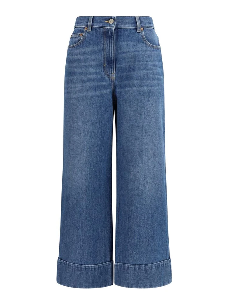 Blue Cotton Jeans Denim