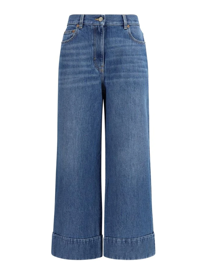 Blue Cotton Jeans Denim