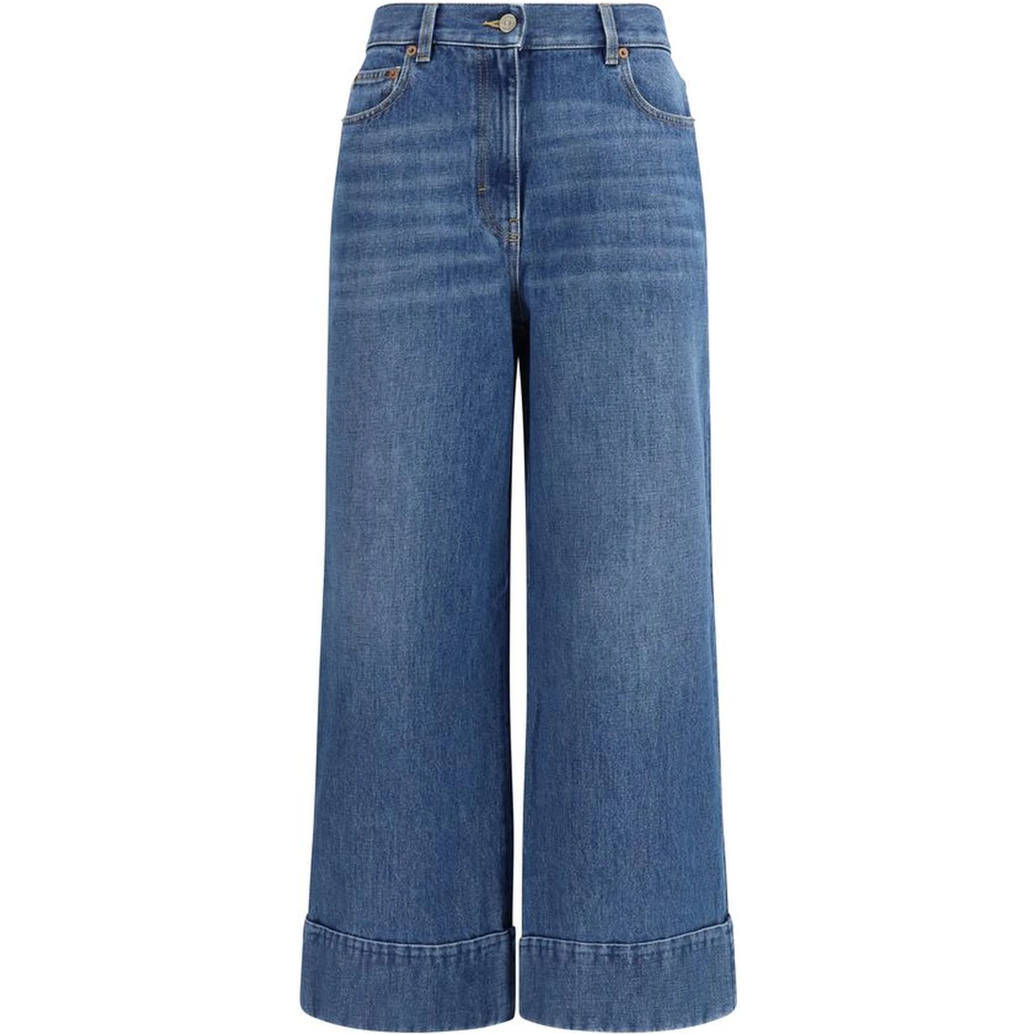 Blue Cotton Jeans Denim