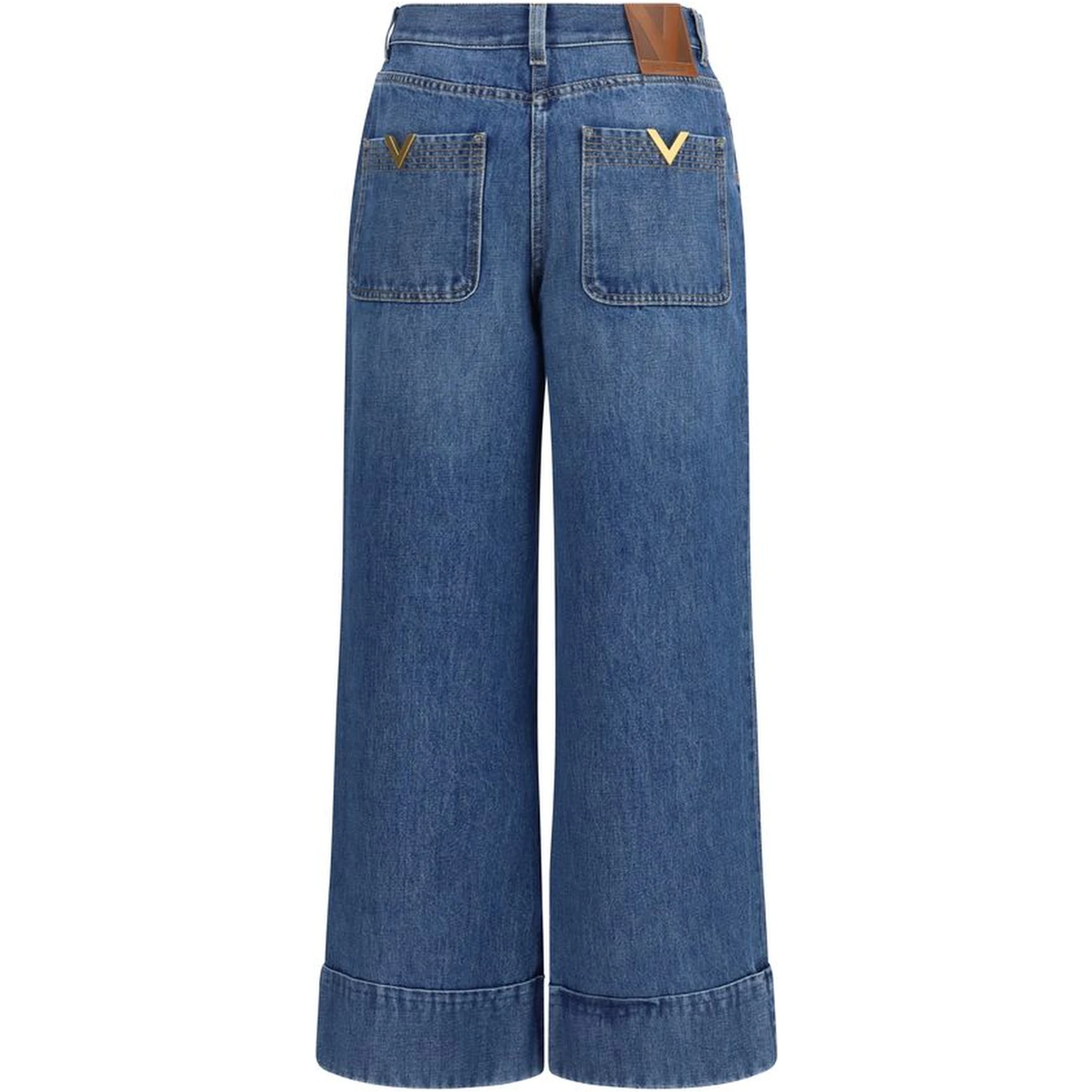 Blue Cotton Jeans Denim