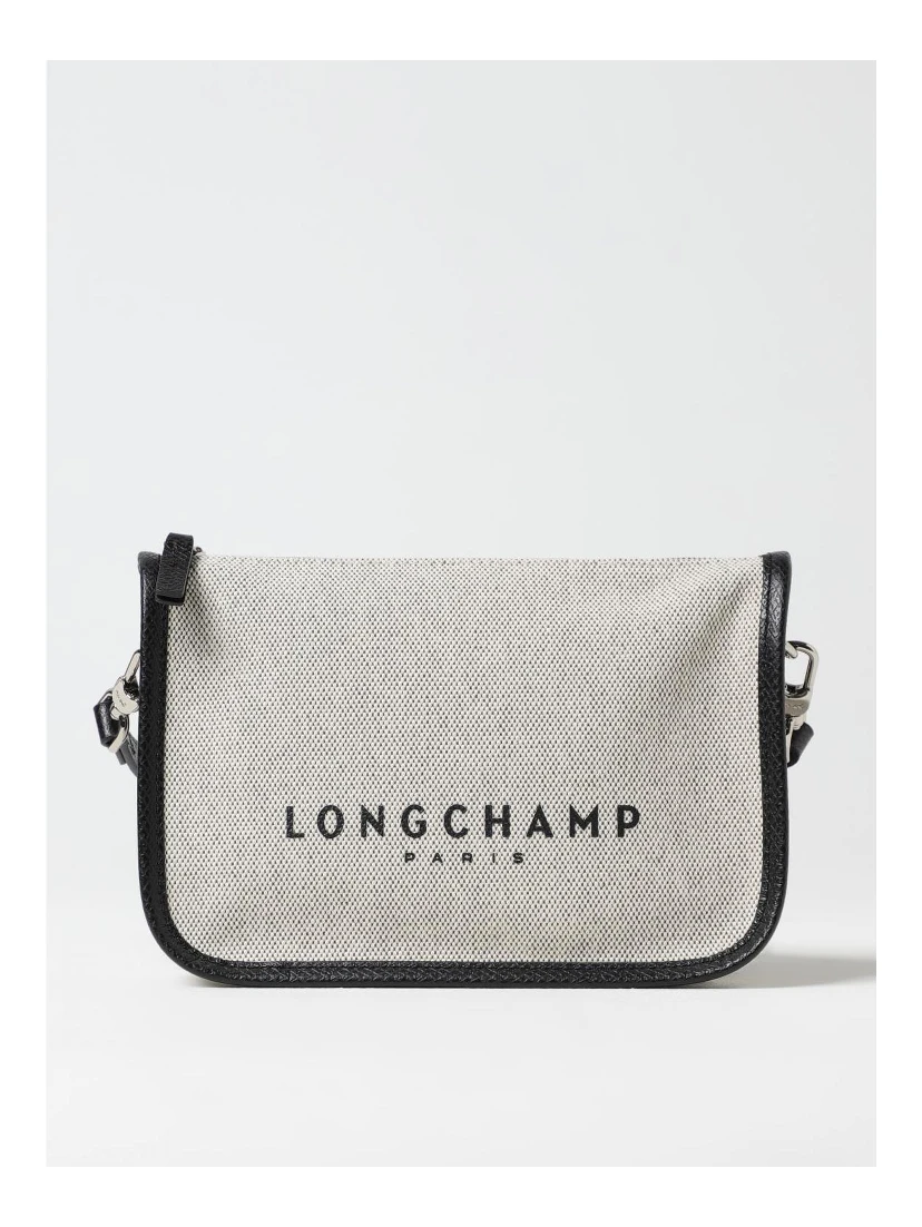 Gray Cotton Crossbody Bag
