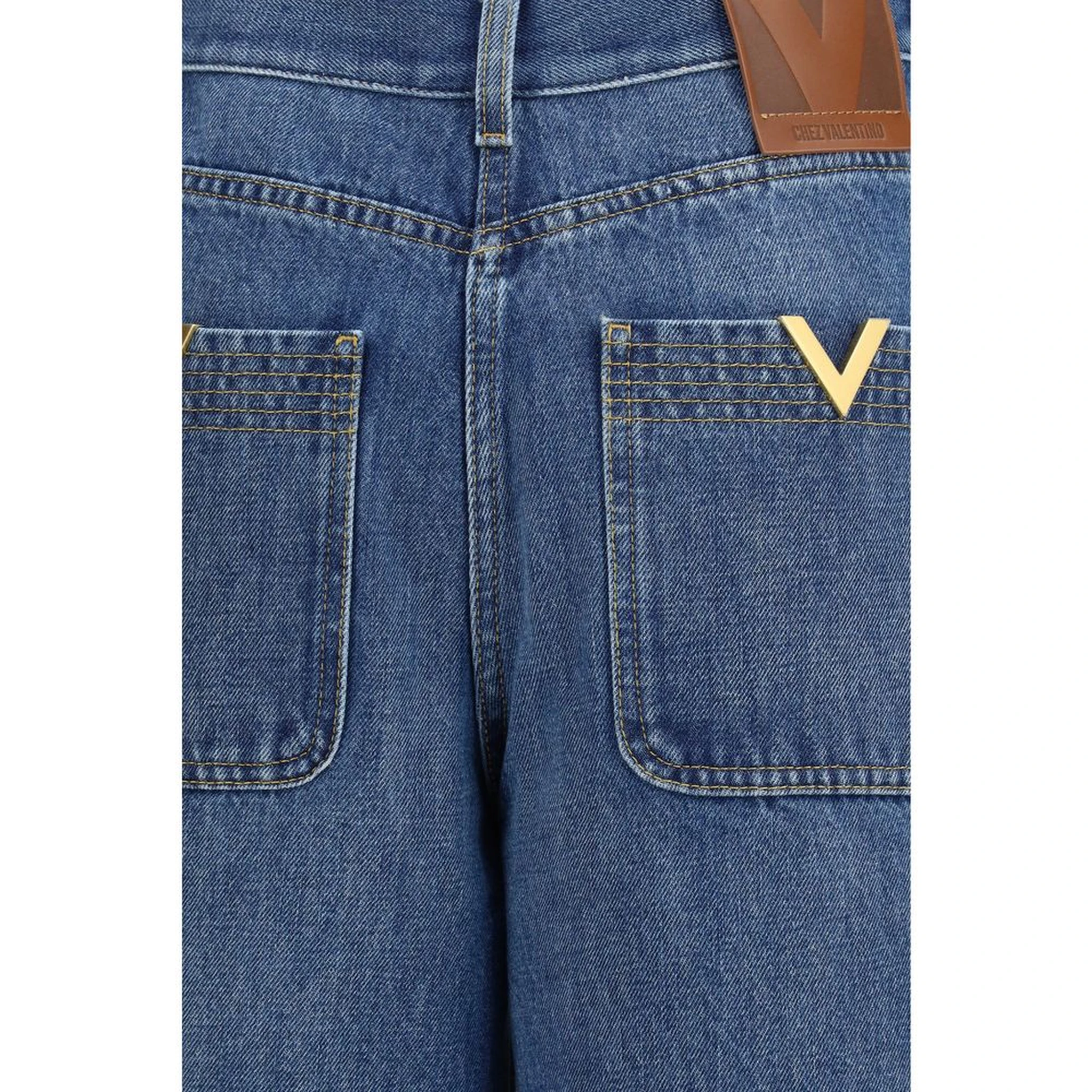 Blue Cotton Jeans Denim