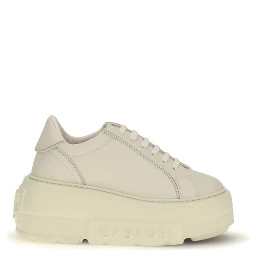 White Rubber Chunky Sneakers