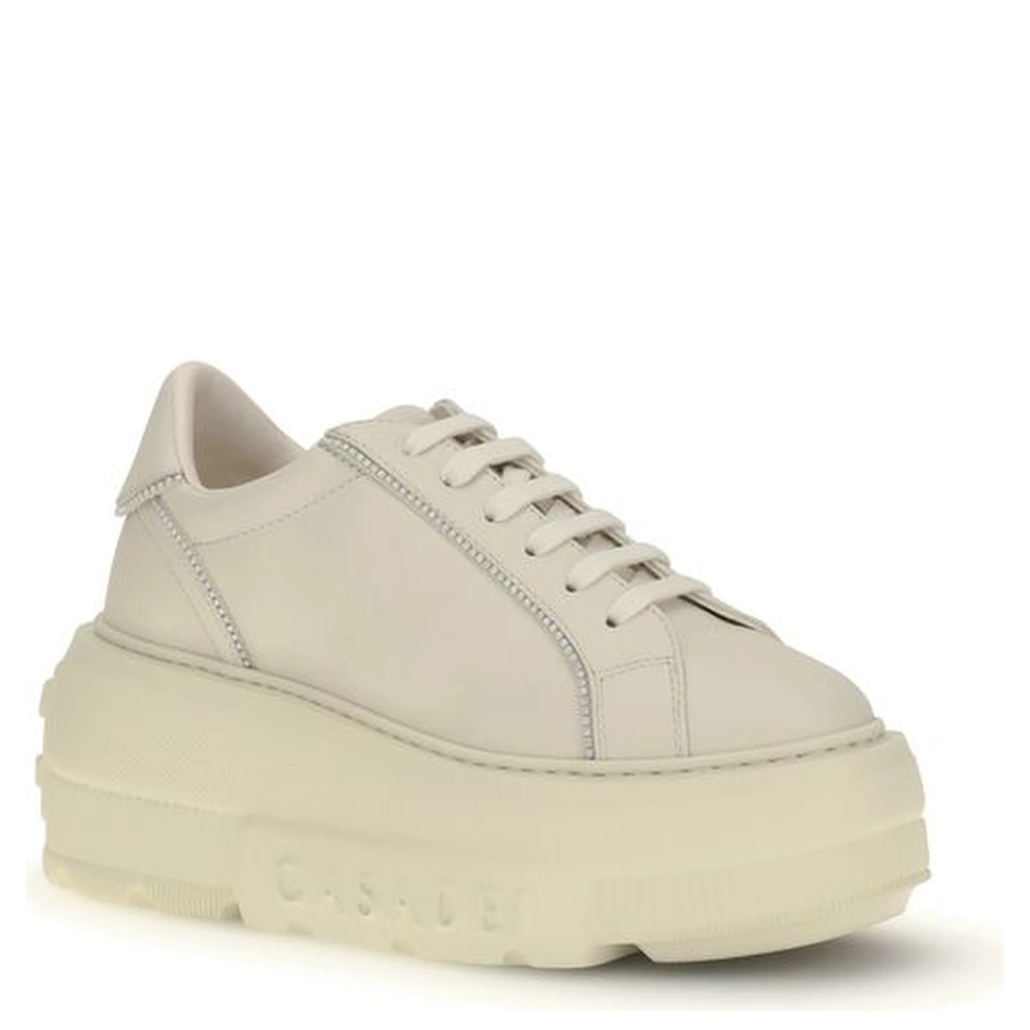 White Rubber Chunky Sneakers