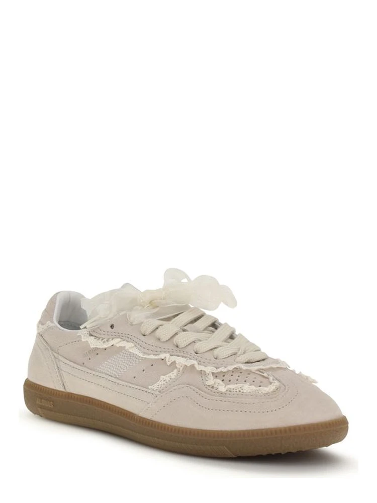 Beige Calf Leather Bos Taurus Low Top Sneakers alternative