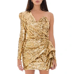 Bicolor Polyamide Short Dress