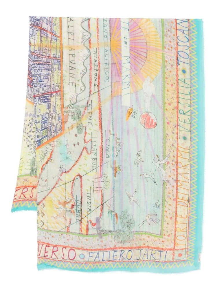 Faliero Sarti Scarfs MultiColour