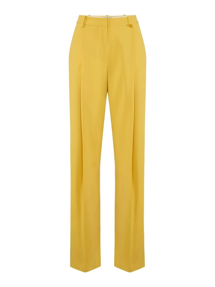 Elisabetta Franchi Trousers Yellow