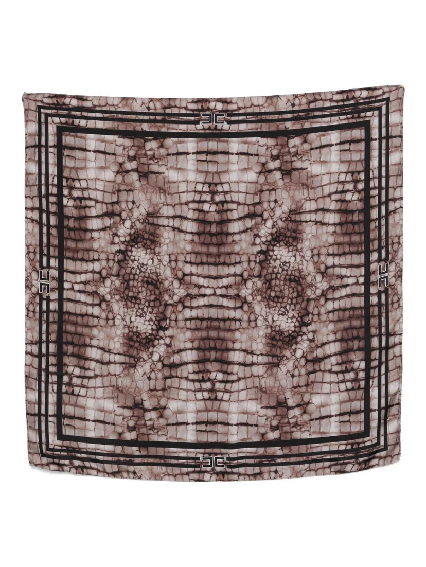 Elisabetta Franchi Scarfs Brown