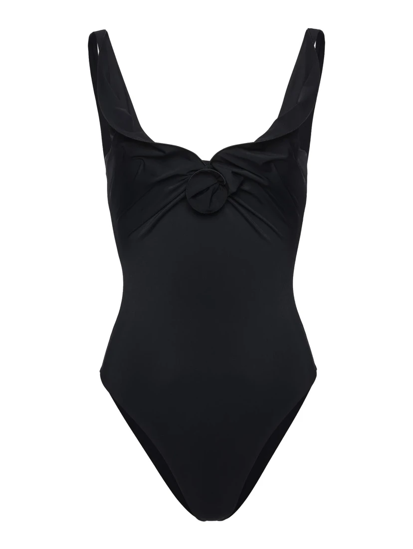SWIMSUIT WITH FLOWER DETAIL