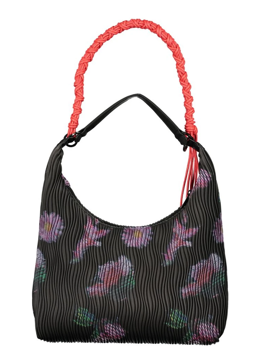 Nero Polyurethane Women Handbag
