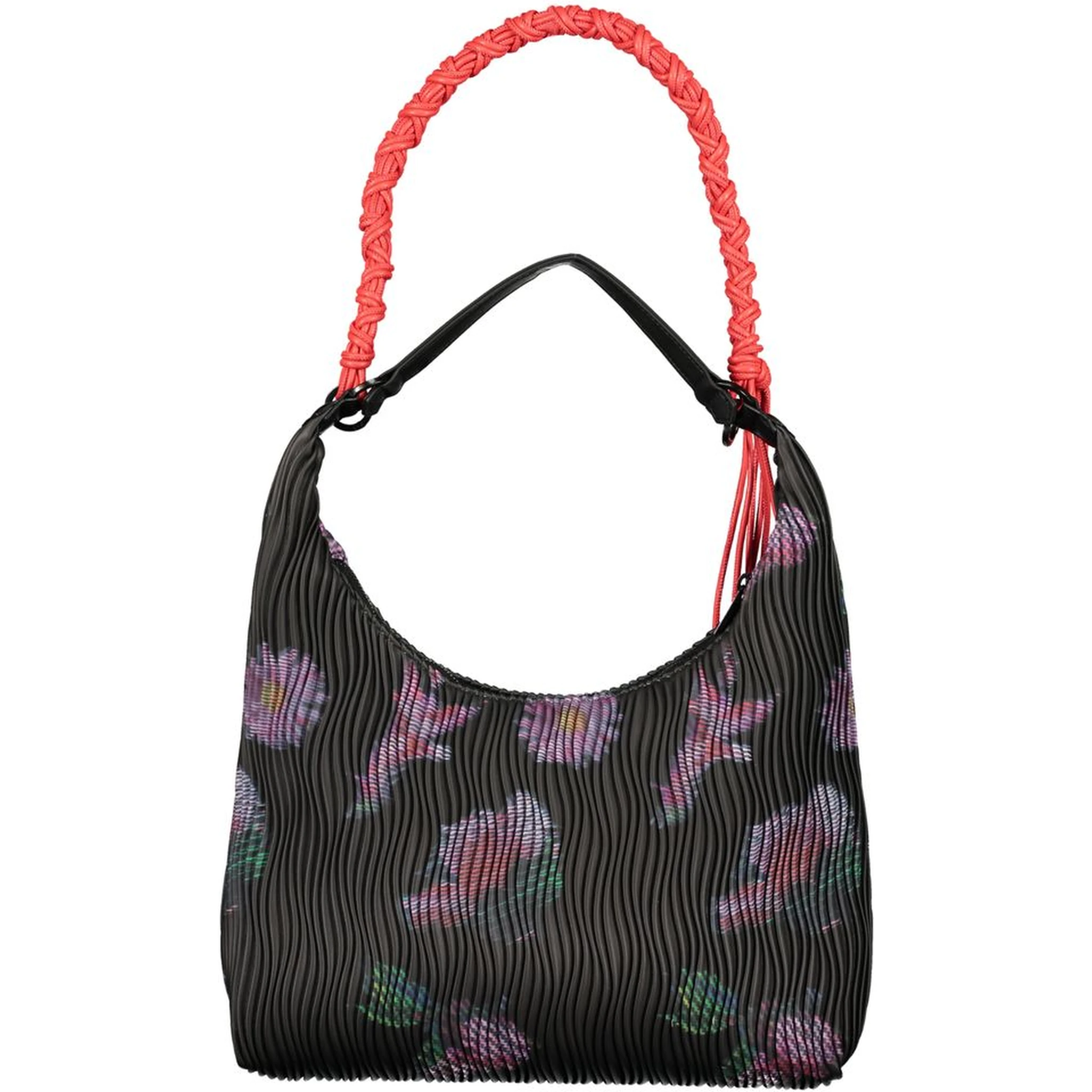 Nero Polyurethane Women Handbag